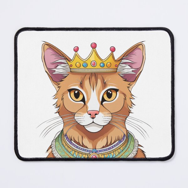 Item preview, "The crowned ones" - Somali cat designed and sold by VariousGoodies.