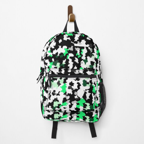 Item preview, Green Black And White Non-geometric Abstract Design designed and sold by PatternTitan.