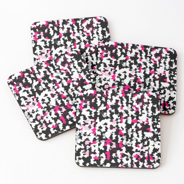 Item preview, Pink Black And White Non-geometric Abstract Design designed and sold by PatternTitan.