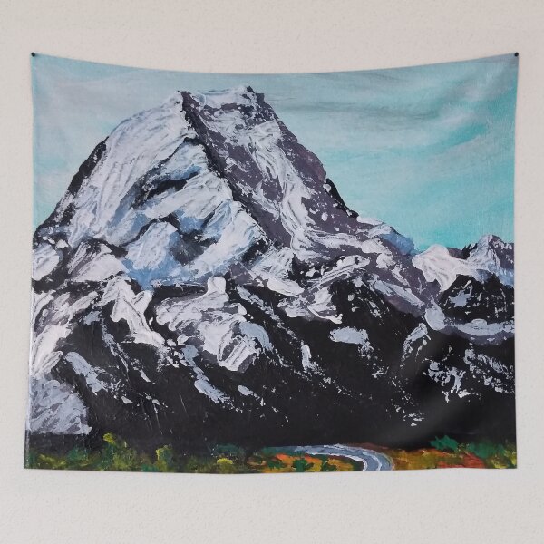 Item preview, road to nowhere, landscape, mountains, art, painting designed and sold by DonnaBlankaArt.