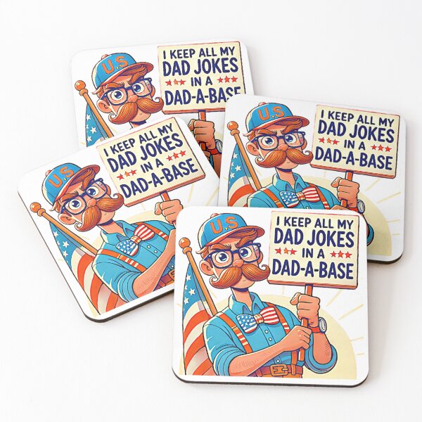Item preview, I Keep All My Dad Jokes in a Dad-a-Base - Funny Dad Joke Design designed and sold by KriticalDesigns.