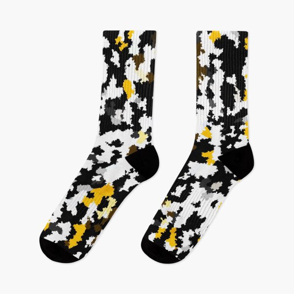 Item preview, Yellow Black And White Non-geometric Abstract Design designed and sold by PatternTitan.