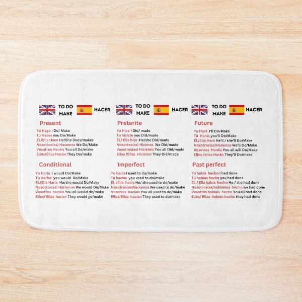Item preview, Survival Spanish verb conjugation Mug "HACER" TO DO/MAKE designed and sold by ZMaria.