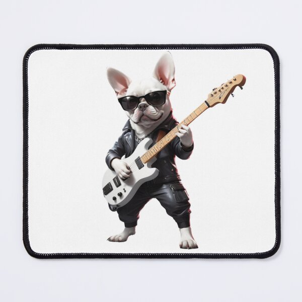 Item preview, French Bulldog, fierce rock guitarist designed and sold by TTVenue.