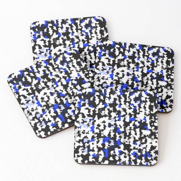 Item preview, Blue Black And White Non-geometric Abstract Design designed and sold by PatternTitan.
