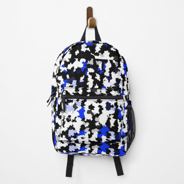 Item preview, Blue Black And White Non-geometric Abstract Design designed and sold by PatternTitan.