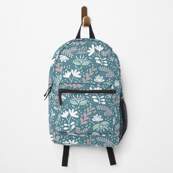Aperçu de l'œuvre Joli motif floral en bleu sarcelle, sauge, rose, blanc. créée et vendue par Fern and Quill.