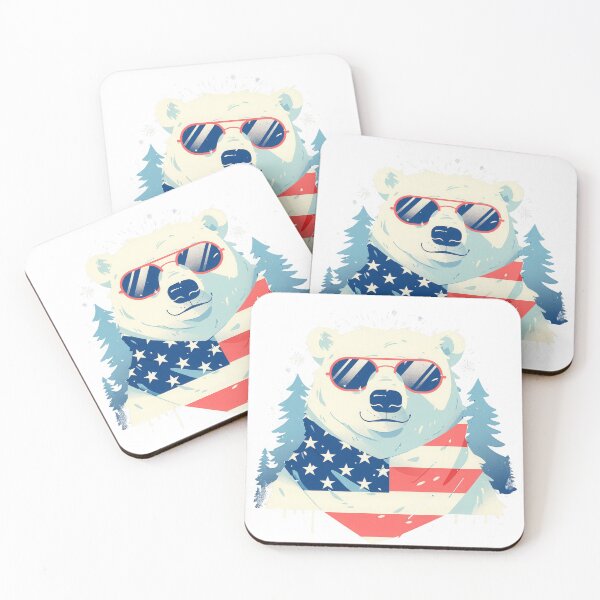Item preview, Independence day, Patriot bear, Bear with American flag designed and sold by JoyfulNat.