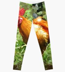 Foraging Chicken Leggings