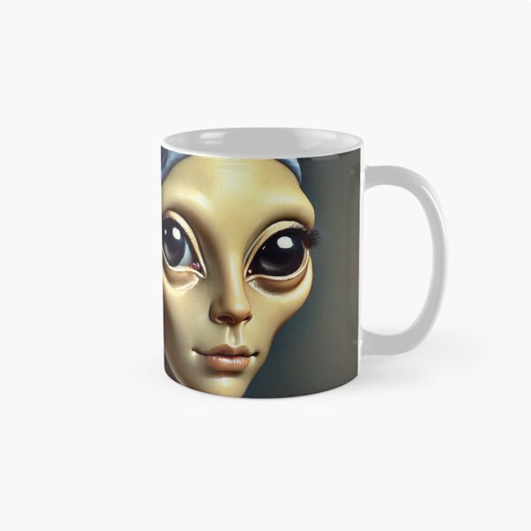 Item preview, Alien Girl with a Pearl designed and sold by ViccaArt.