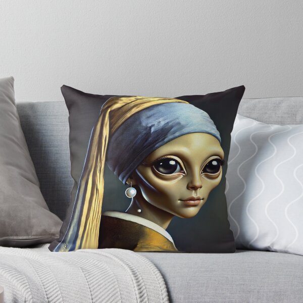 Item preview, Alien Girl with a Pearl designed and sold by ViccaArt.