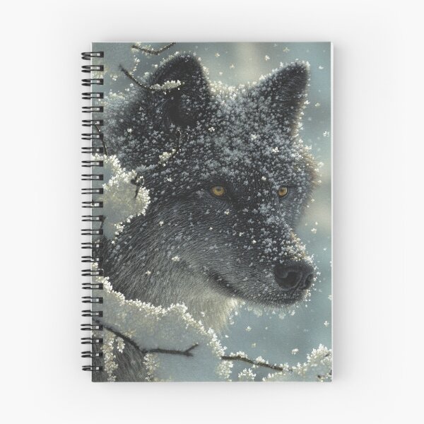 Aperçu de l'œuvre Loup "Noir en blanc" créée et vendue par Collin Bogle.