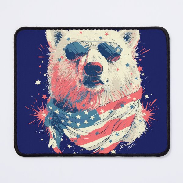 Item preview, Independence day, Patriot bear, Bear with American flag designed and sold by JoyfulNat.