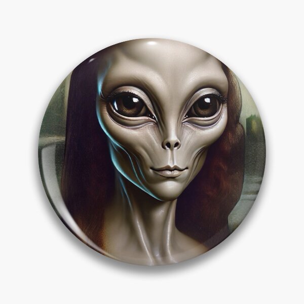 Item preview, Alien Mona Lisa designed and sold by ViccaArt.
