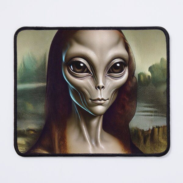 Item preview, Alien Mona Lisa designed and sold by ViccaArt.