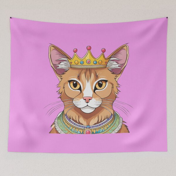 Item preview, "Pink bliss" - Somali cat designed and sold by VariousGoodies.