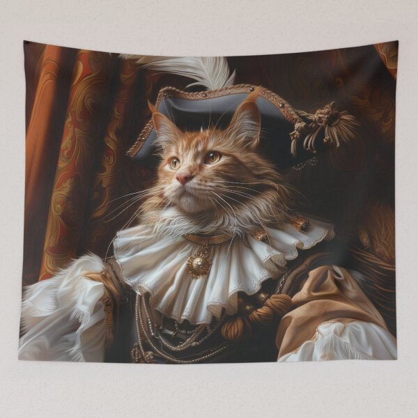 Item preview, Cat Portrait - Musketeer designed and sold by aleezon.