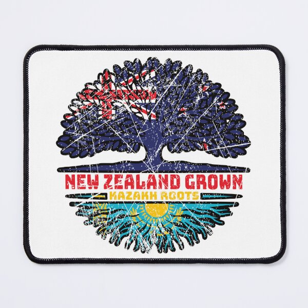 Item preview, Kazakhstan Kazakh New Zealander New Zealand Tree Roots Flag designed and sold by FlagX.