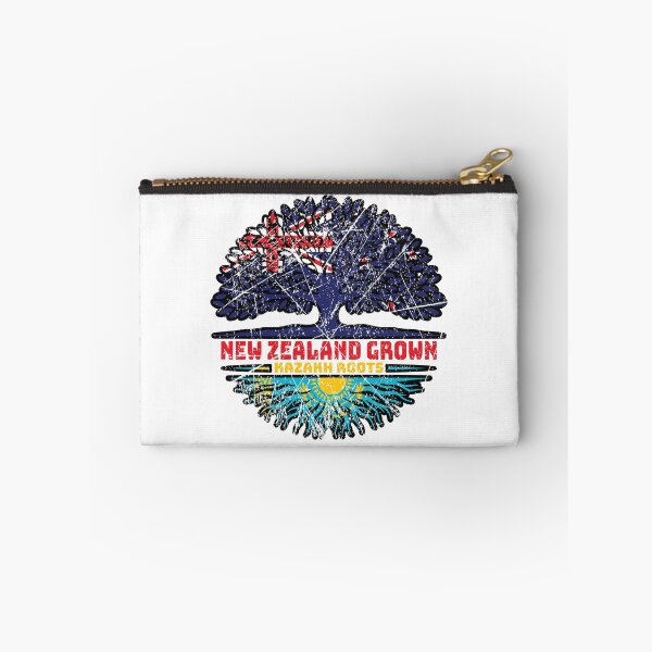 Item preview, Kazakhstan Kazakh New Zealander New Zealand Tree Roots Flag designed and sold by FlagX.