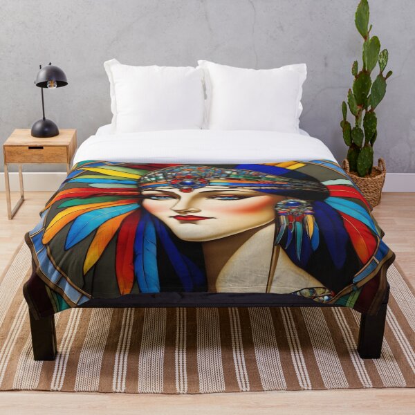 Item preview, Deco lady with feathers. designed and sold by tatty58.