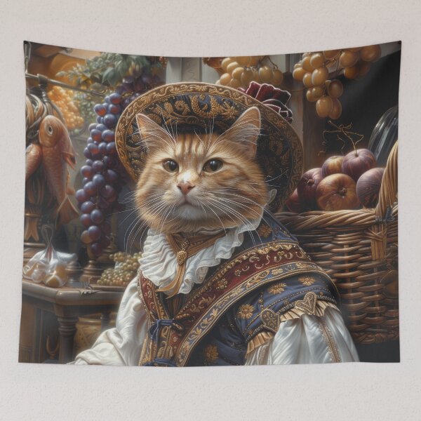Item preview, Cat Portrait - Winegrower designed and sold by aleezon.