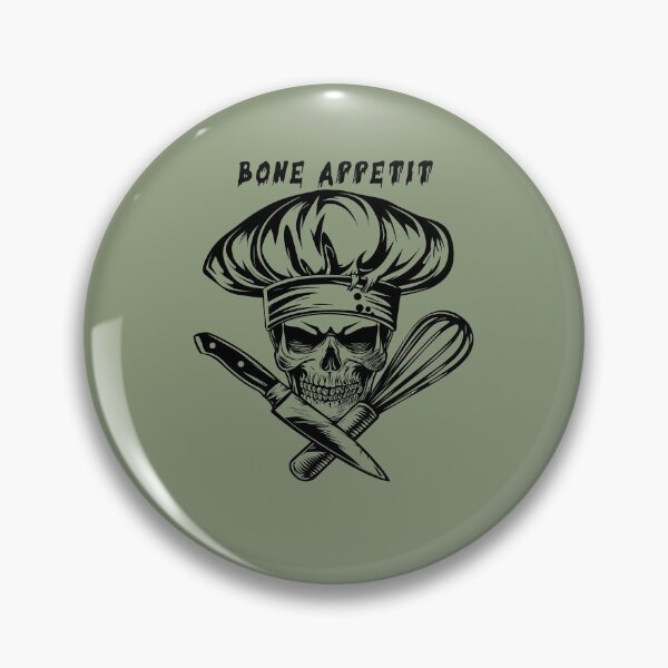 Item preview, Bone Appetit - Skull Chef designed and sold by SmallOwlDesign.