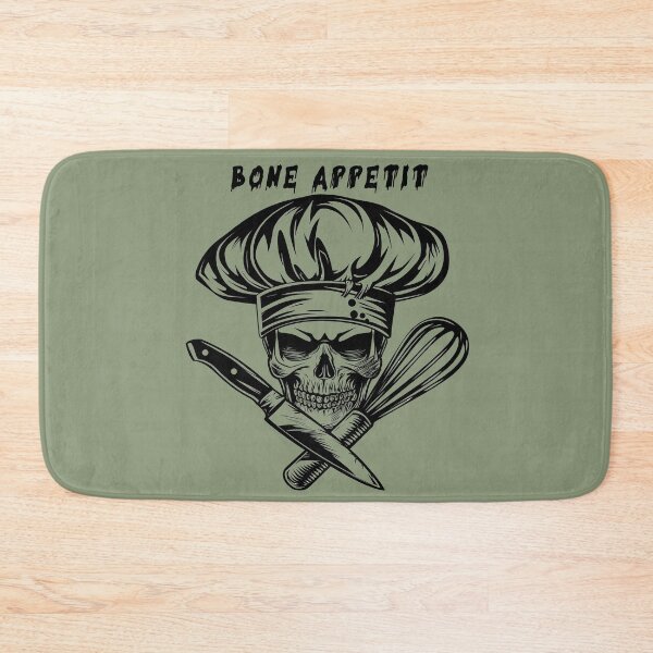 Item preview, Bone Appetit - Skull Chef designed and sold by SmallOwlDesign.