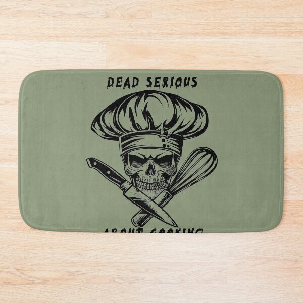 Item preview, Dead Serious About Cooking - Skull Chef designed and sold by SmallOwlDesign.