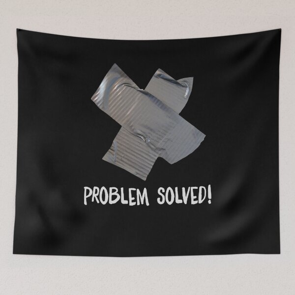 Item preview, Problem Solved Shirt Funny Duct Tape Repair Design Great Gift For A Father Engineer Mechanic  designed and sold by Panda Branda.