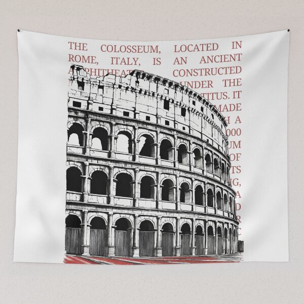 Item preview, Vintage  Colosseum Design sketch by CallisC Arts ⭐⭐⭐⭐⭐ designed and sold by CallisC-Arts.