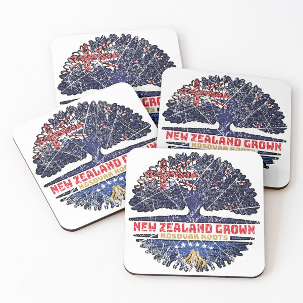 Item preview, Kosovo Kosovar New Zealander New Zealand Tree Roots Flag designed and sold by FlagX.
