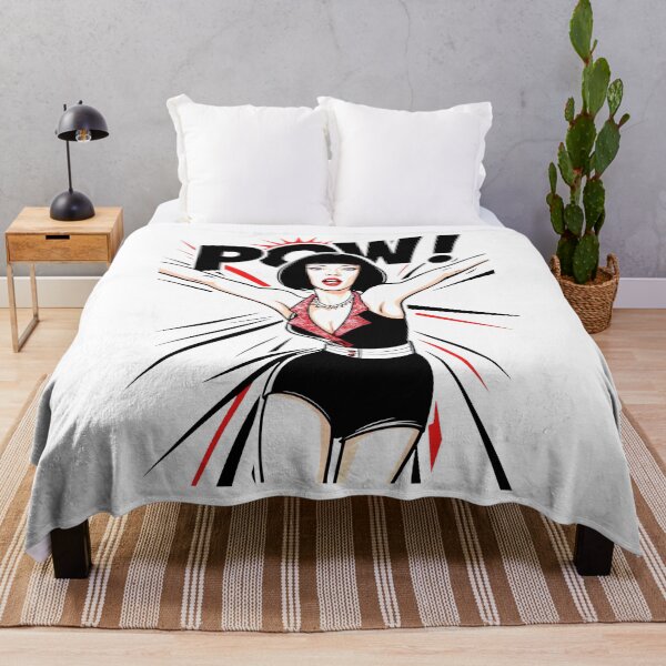 Item preview, POW! Red and Black Confident Woman in Comic Book Style designed and sold by SplashTastic.