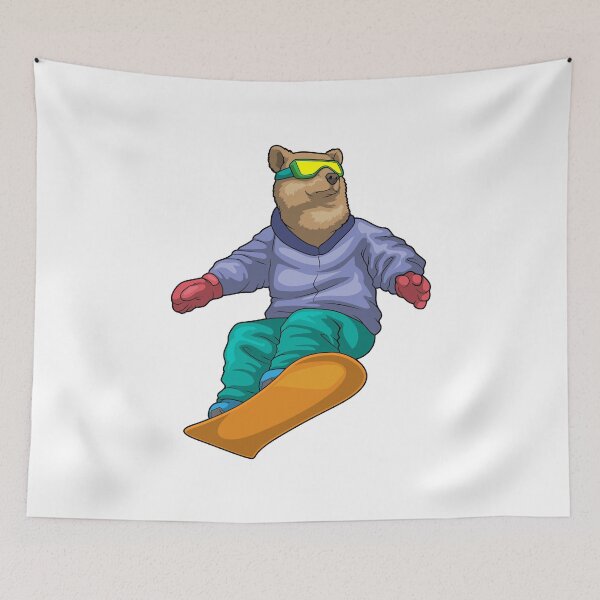 Item preview, Bear Snowboard Winter sports designed and sold by Snabdesign84.