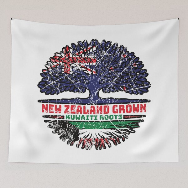 Item preview, Kuwait Kuwaiti New Zealander New Zealand Tree Roots Flag designed and sold by FlagX.