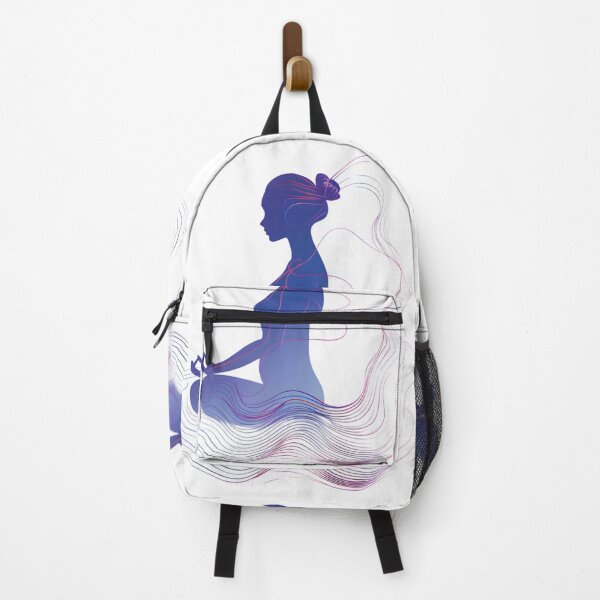 Item preview, Silhouette Serenity: Minimalist Yoga Pose designed and sold by AI-Only Creations.