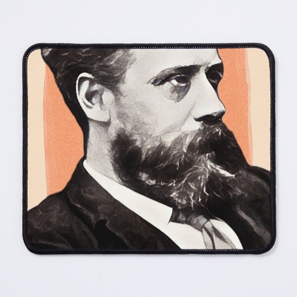 Item preview, British Poet William Ernest Henley - orange - illustration  designed and sold by Litstoy.