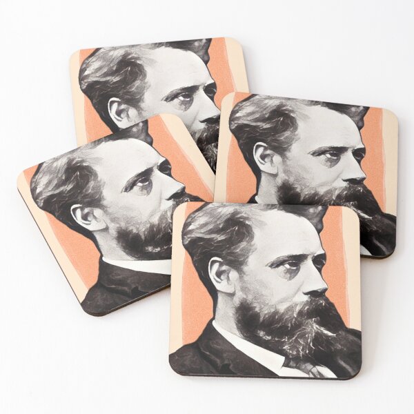 Item preview, British Poet William Ernest Henley - orange - illustration  designed and sold by Litstoy.