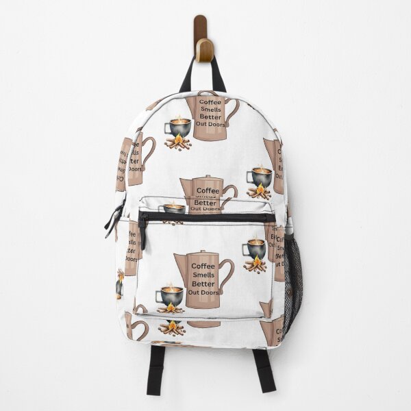 Item preview, COFFEE SMELLS BETTER OUTDOORS designed and sold by Terrence Webster.