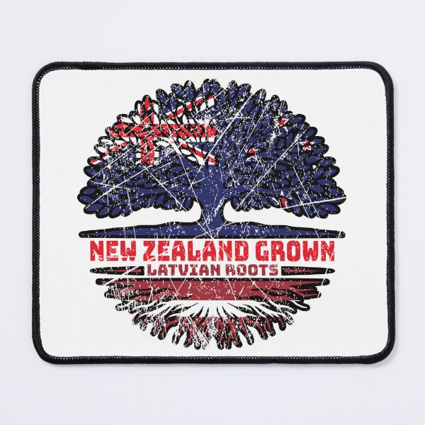 Item preview, Latvia Latvian New Zealander New Zealand Tree Roots Flag designed and sold by FlagX.