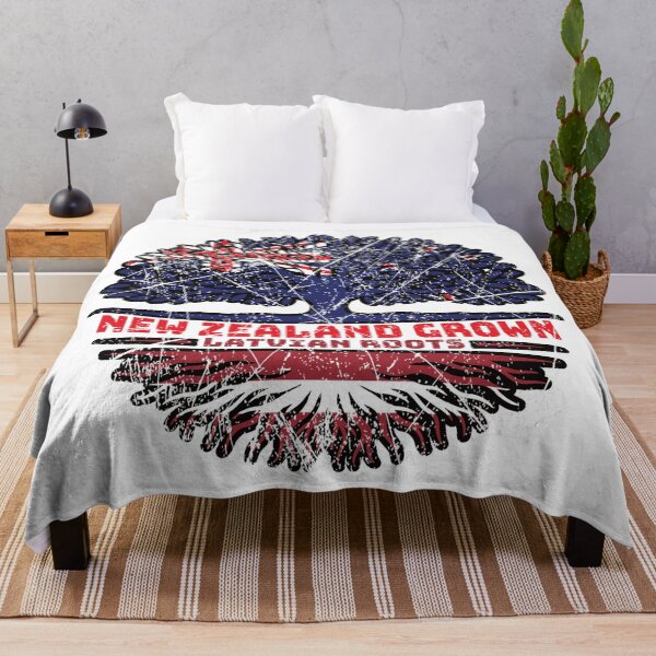 Item preview, Latvia Latvian New Zealander New Zealand Tree Roots Flag designed and sold by FlagX.