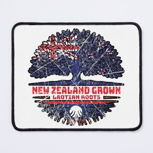 Item preview, Laos Laotian New Zealander New Zealand Tree Roots Flag designed and sold by FlagX.