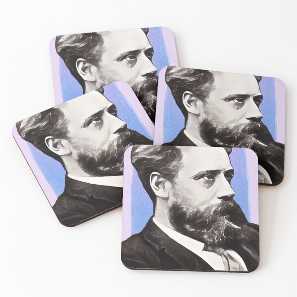 Item preview, British Poet William Ernest Henley - purple pink - illustration  designed and sold by Litstoy.