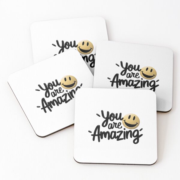 Item preview, Minimalist Smiley Face - You Are Amazing Print designed and sold by PrintableByZaah.