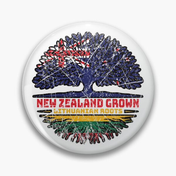 Item preview, Lithuania Lithuanian New Zealander New Zealand Tree Roots Flag designed and sold by FlagX.