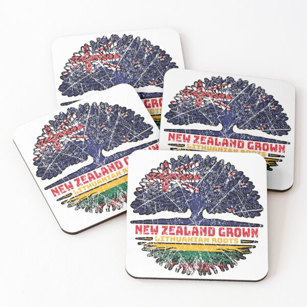 Item preview, Lithuania Lithuanian New Zealander New Zealand Tree Roots Flag designed and sold by FlagX.