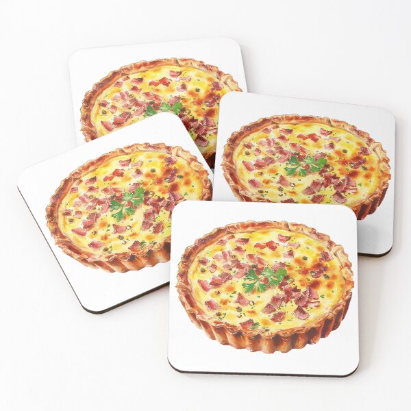 Item preview, Watercolor Quiche Lorraine  designed and sold by Lexa Pix.