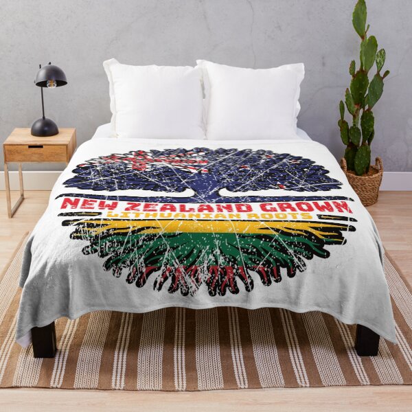 Item preview, Lithuania Lithuanian New Zealander New Zealand Tree Roots Flag designed and sold by FlagX.