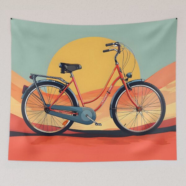 Item preview, Ride in Style: Minimalist Bicycle Adventure designed and sold by AI-Only Creations.