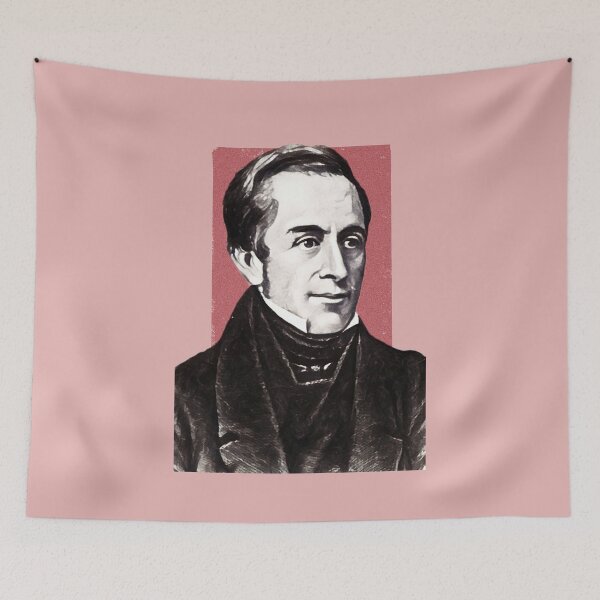 Item preview, British Poet Thomas Hood - maroon - illustration  designed and sold by Litstoy.
