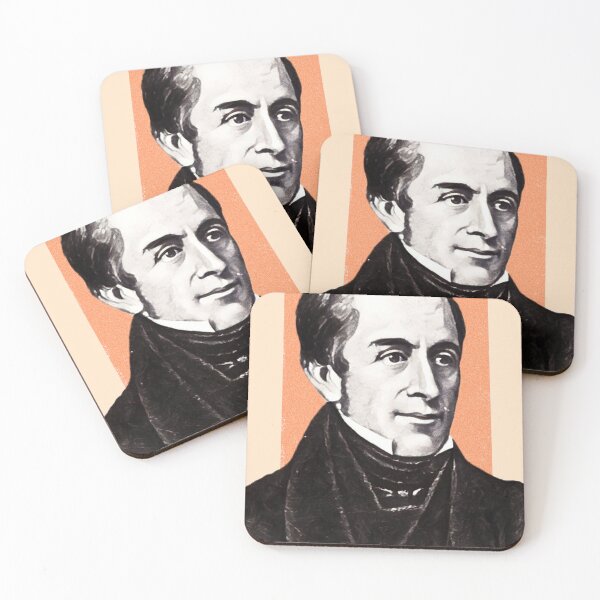 Item preview, English Poet Thomas Hood - orange - illustration  designed and sold by Litstoy.